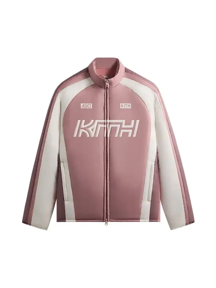 Эксклюзивная спортивная куртка Kith x Asics Loyalty Puffed Brixton — изображение 1 из 2, розовый