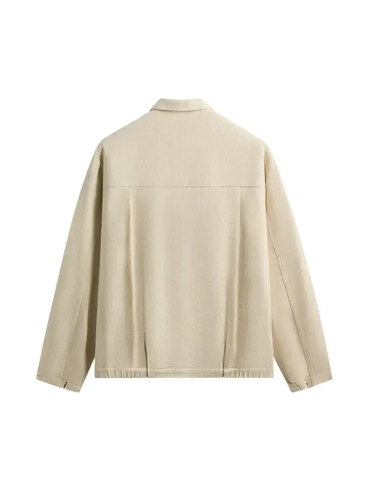 Куртка-блузон Kith Soft Woven Connor 2.0 — изображение 2 из 2, бежевый