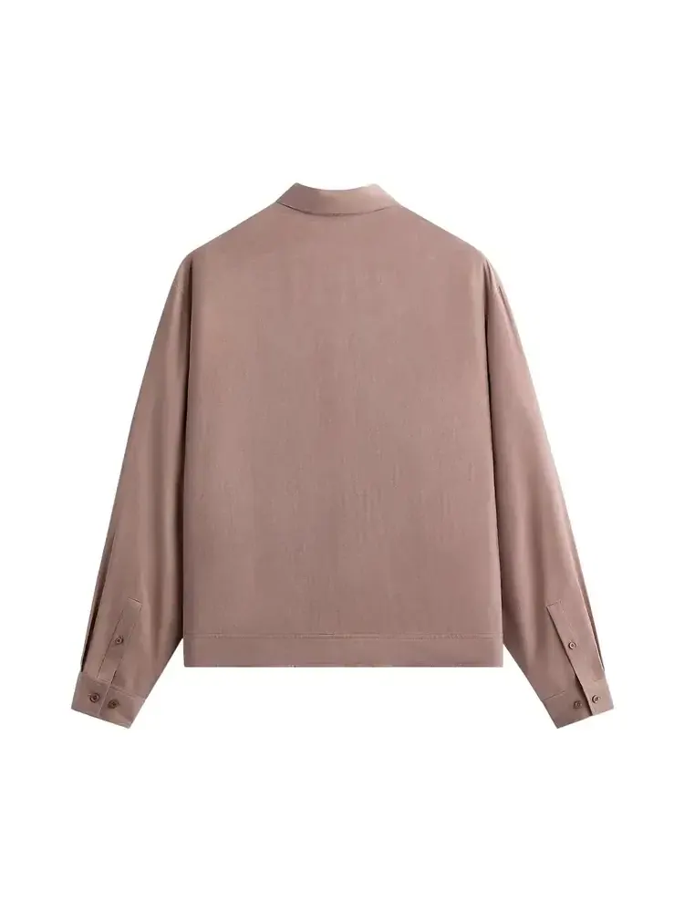 Куртка-блузон Kith Cupro Linen Connor — изображение 2 из 2, розовый