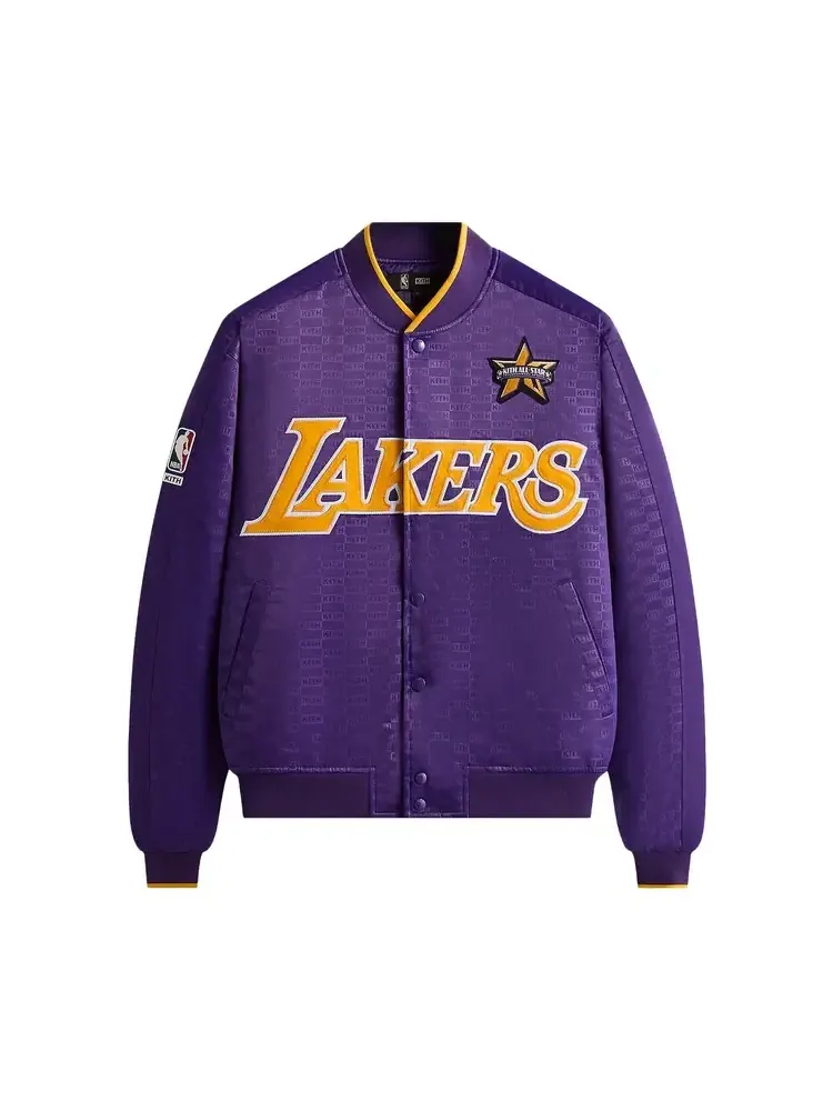 Куртка-бомбер Kith For NBA All-Star Los Angeles Lakers — изображение 1 из 2, фиолетовый