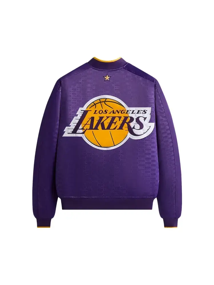 Куртка-бомбер Kith For NBA All-Star Los Angeles Lakers — изображение 2 из 2, фиолетовый