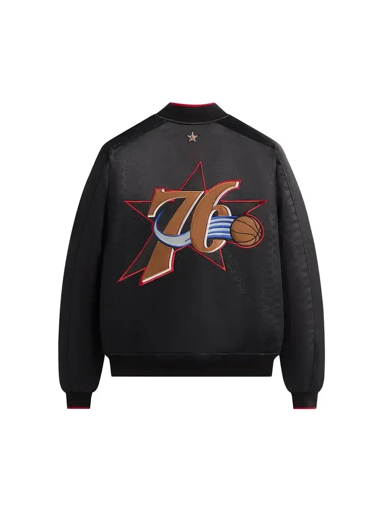 Куртка-бомбер Kith For NBA All-Star Philadelphia 76ers — изображение 2 из 2, черный
