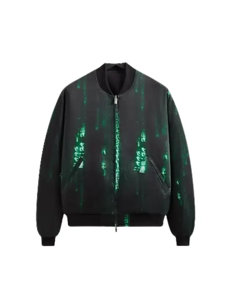 Бомбер из атласа Kith For The Matrix Vance — изображение 1 из 2, черный