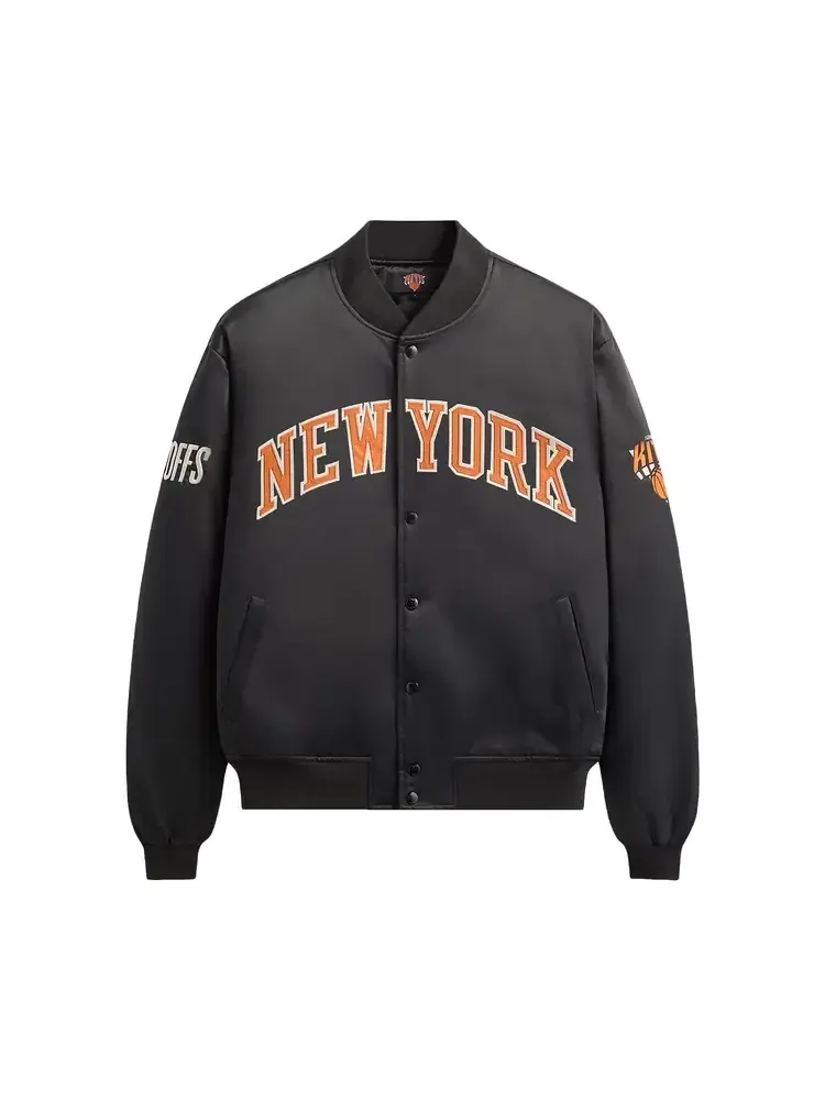 Атласная куртка-бомбер Kith For The New York Knicks Playoffs — изображение 1 из 2, черный