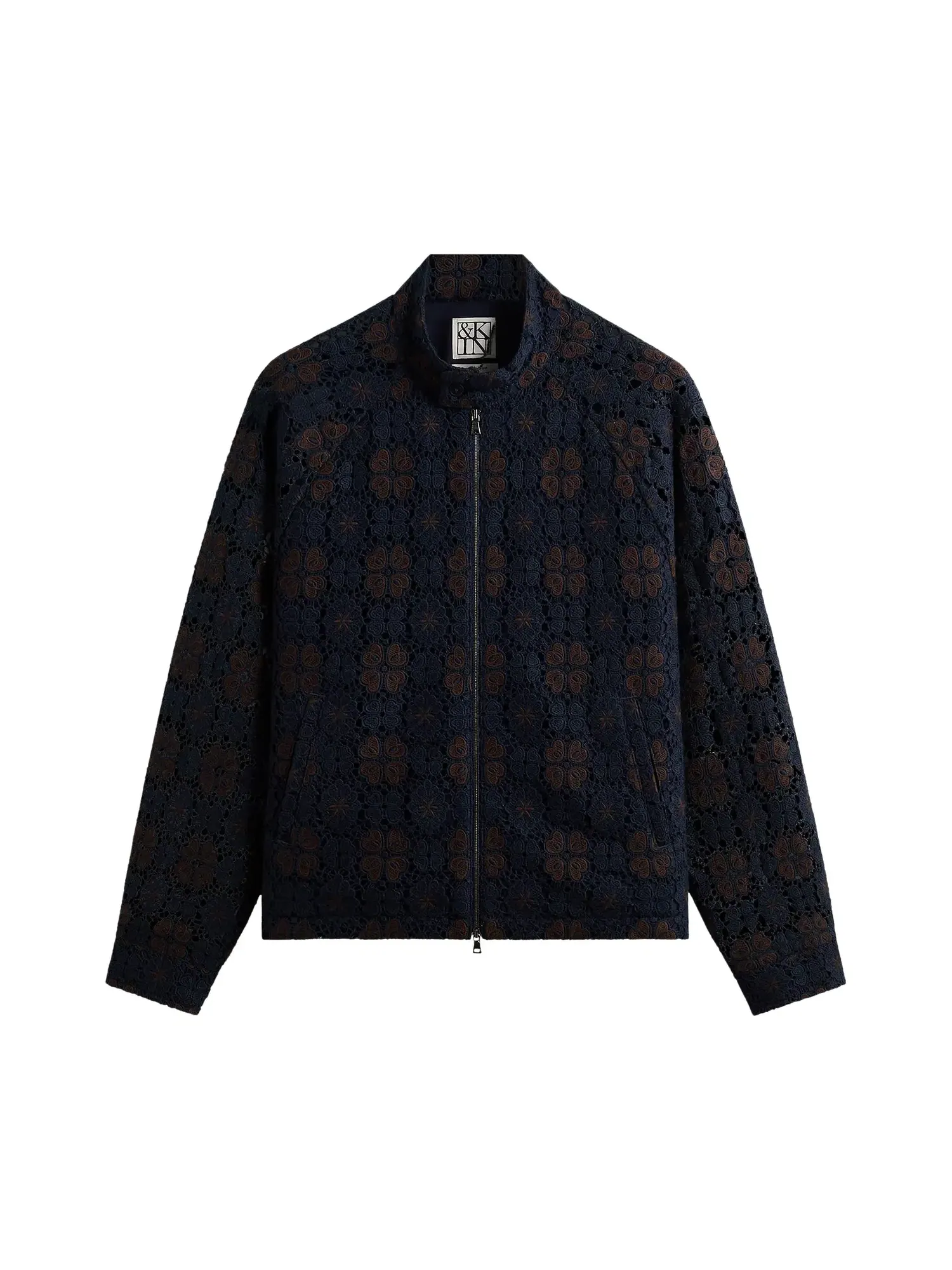 Куртка Kith & Kin Retro Floral Lace Eddy Jacket — изображение 1 из 2, синий