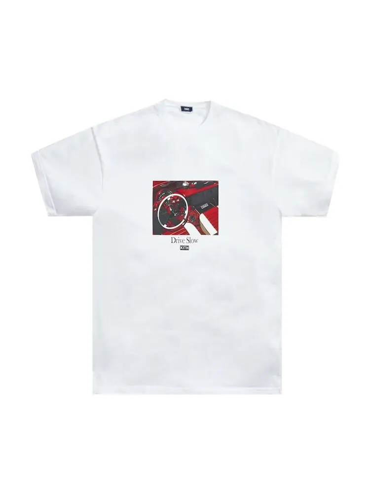 Футболка Kith Drive Slow Tee 'White' — изображение 1 из 1, белый
