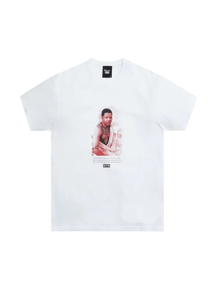 Футболка Kith x Mandela Triumph Vintage Tee 'White' — изображение 1 из 1, белый