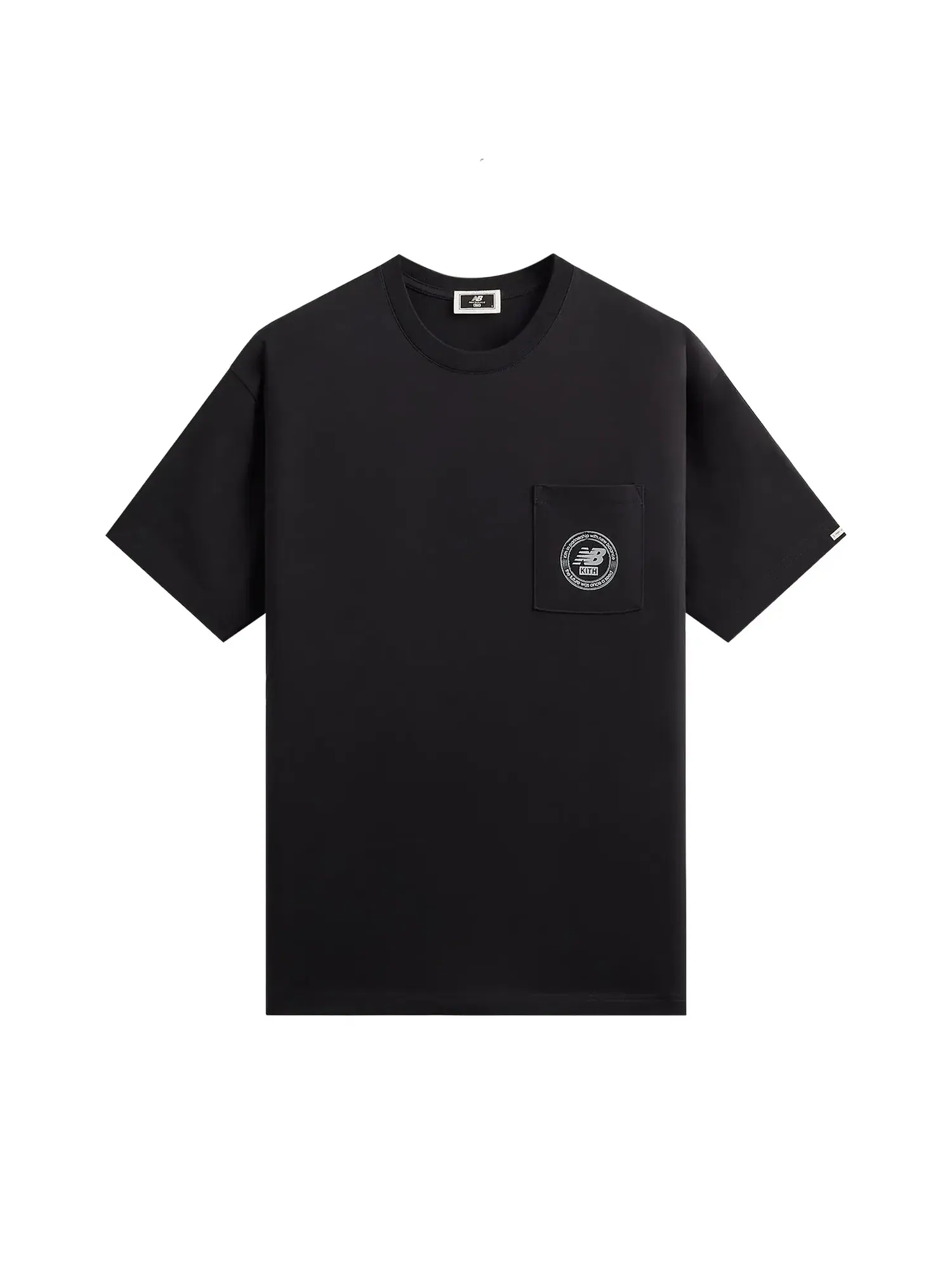 Футболка Kith x New Balance Crest Pocket Tee — изображение 1 из 2, черный