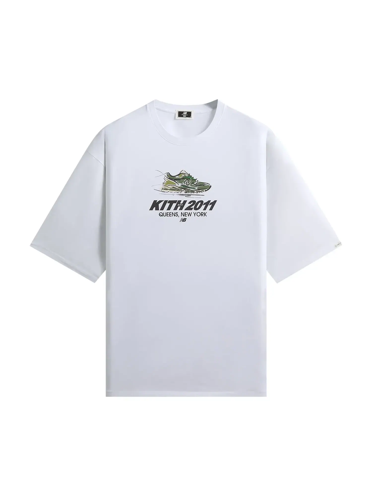 Футболка Kith x New Balance 2011 Sketch Jones Tee — изображение 1 из 2, белый