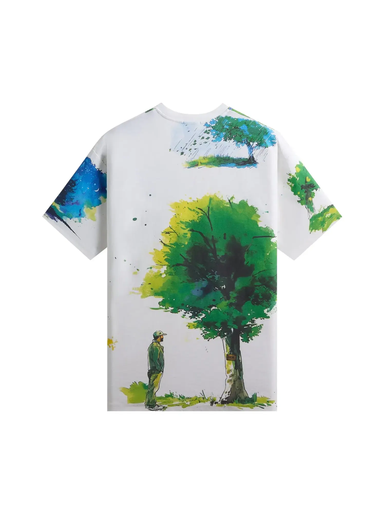 Футболка Kith x New Balance Watercolor Quinn Tee — изображение 2 из 2, белый