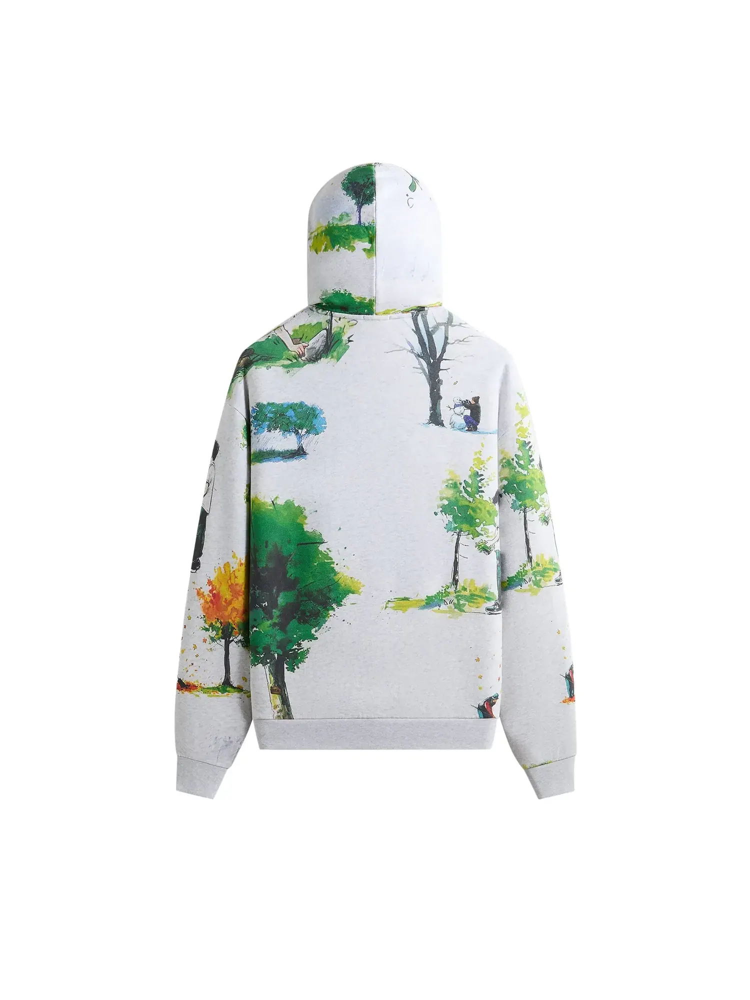 Худи Kith x New Balance Watercolor Nelson — изображение 2 из 2, светлый серый