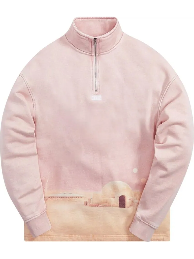 Толстовка Kith For Star Wars Tatooine Quarter Zip 'Dusty Quartz' — изображение 1 из 2, розовый