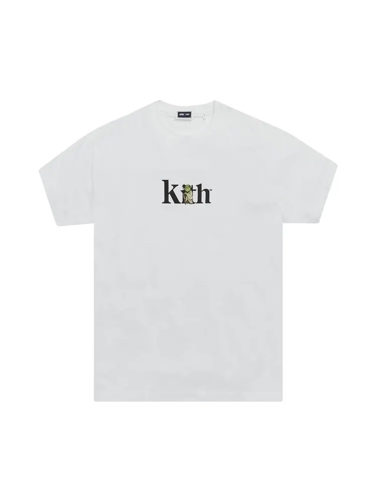 Футболка Kith For Star Wars Yoda Serif Tee 'White' — изображение 1 из 2, белый