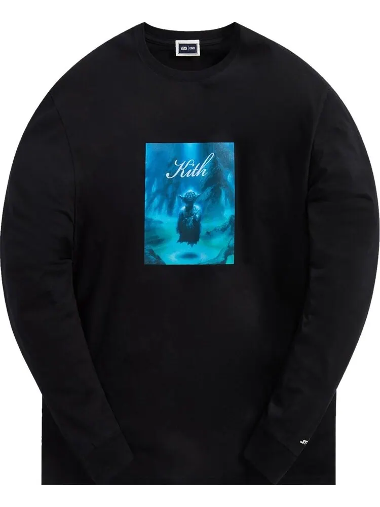Лонгслив Kith For Star Wars Do Or Do Not Long-Sleeve Tee 'Black' — изображение 1 из 2, черный