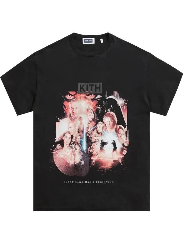 Футболка Kith For Star Wars The Beginning Vintage Tee 'Black' — изображение 1 из 2, черный