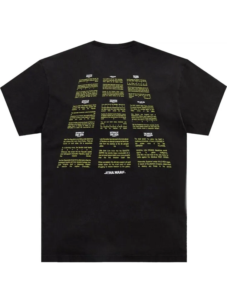 Футболка Kith For Star Wars Credits Vintage Tee 'Black' — изображение 2 из 2, черный