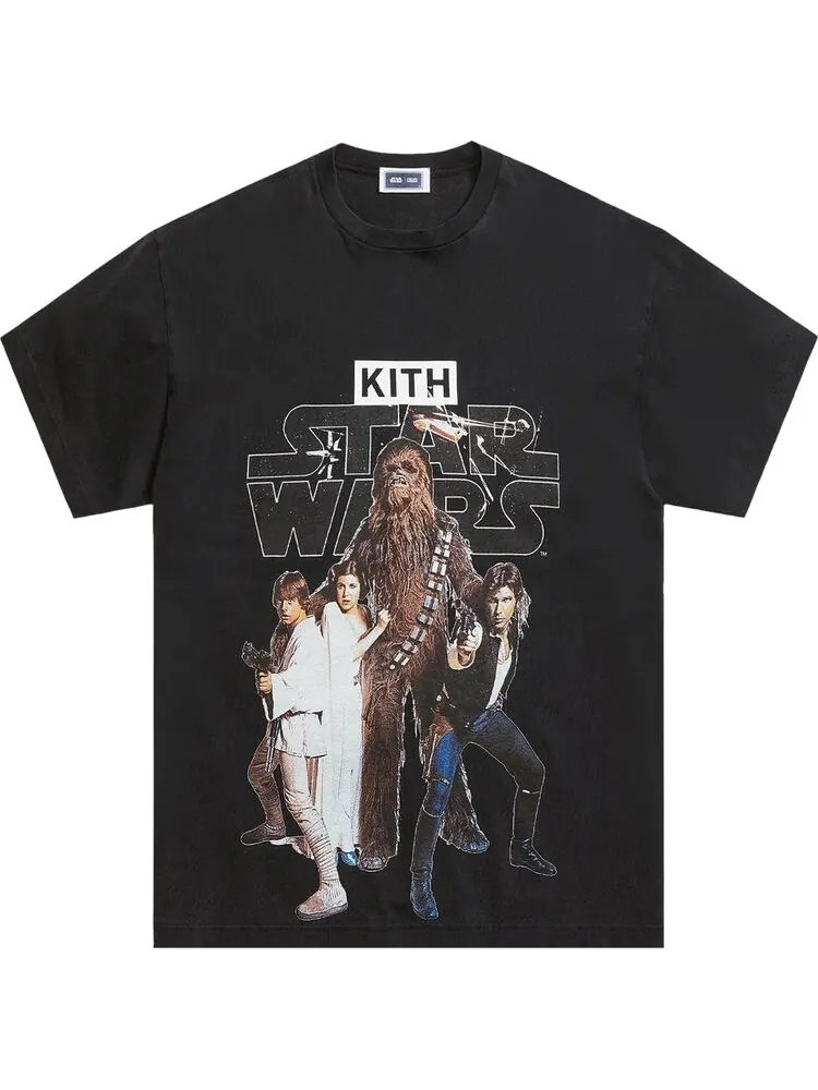 Футболка Kith For Star Wars Classic Vintage Tee 'Black' — изображение 1 из 2, черный