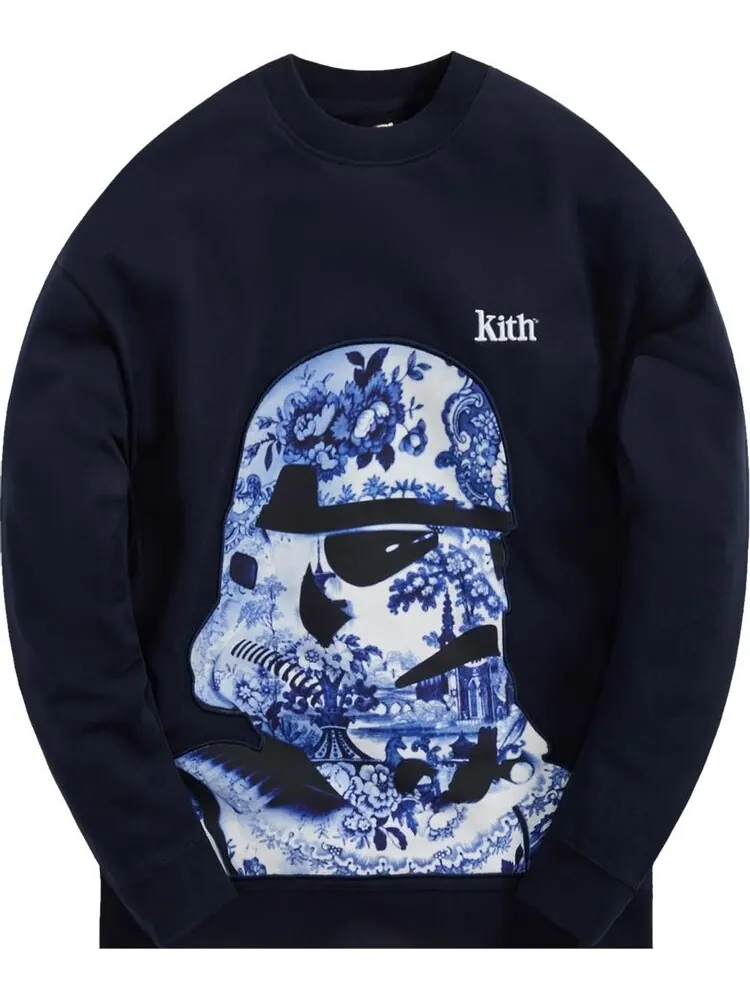 Толстовка Kith For Star Wars Floral Vader Crewneck 'Black' — изображение 1 из 2, черный
