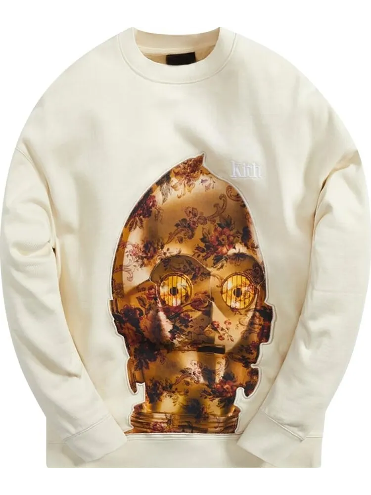 Толстовка Kith For Star Wars C-3PO Crewneck 'Waffle' — изображение 1 из 2, бежевый