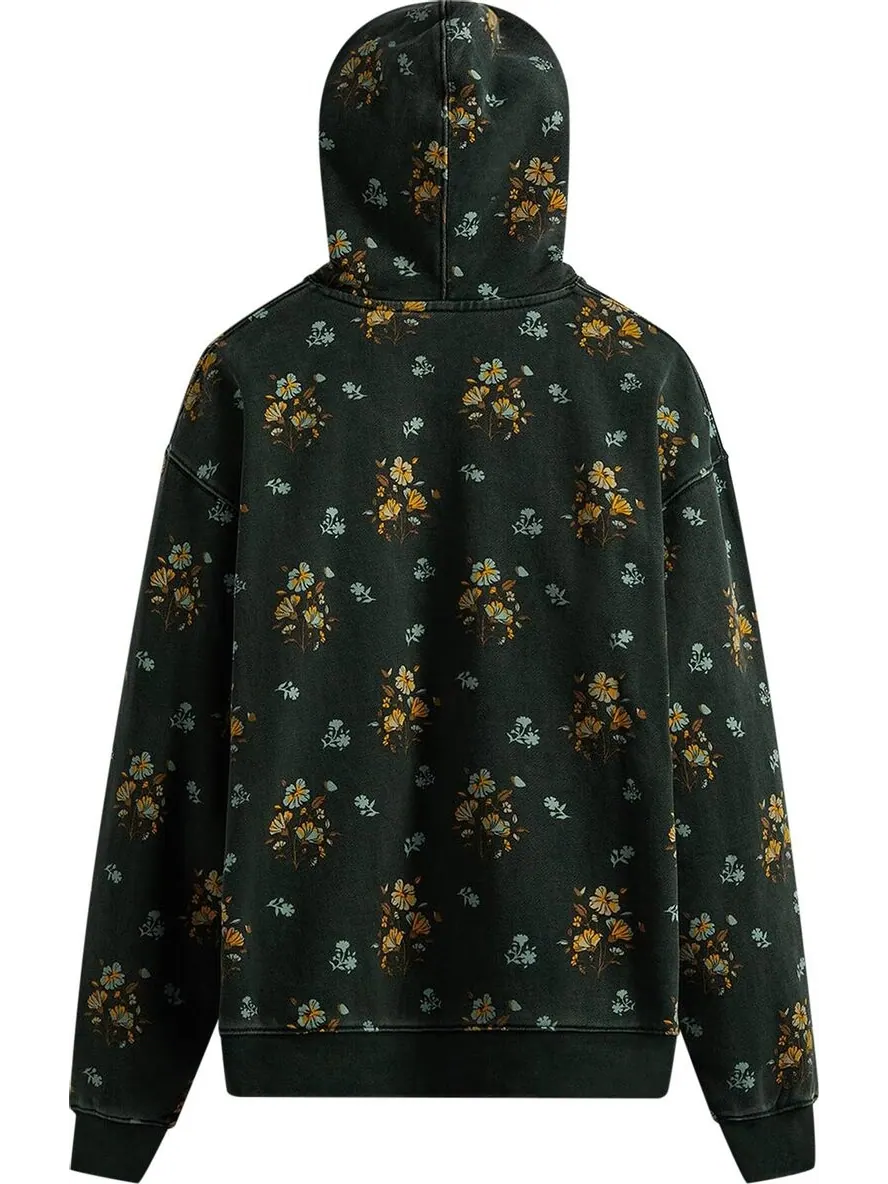 Худи Kith Begonia Floral Williams III Hoodie 'Stadium' — изображение 2 из 2, зеленый