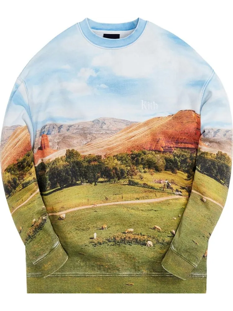 Толстовка Kith Valley Crewneck 'White' — изображение 1 из 2, мульти