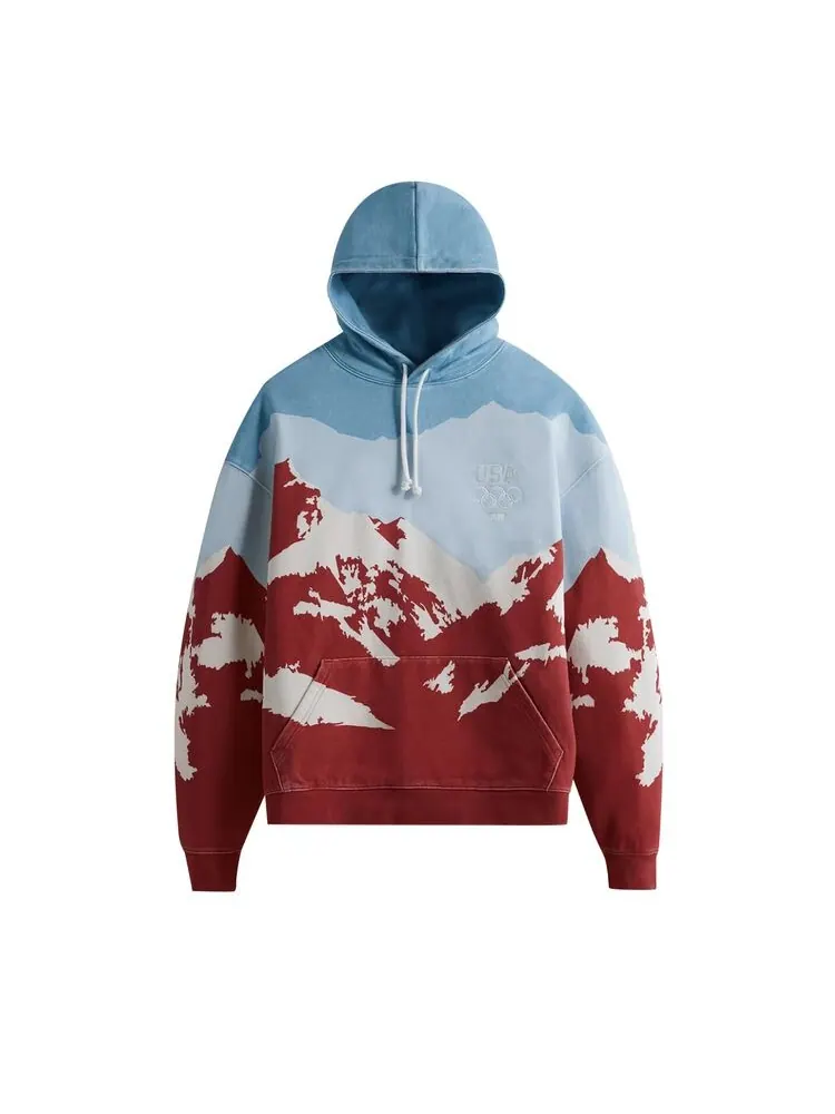 Худи Kith Olympics Snow Mountain USA Hoodie Retro — изображение 1 из 2, разноцветный