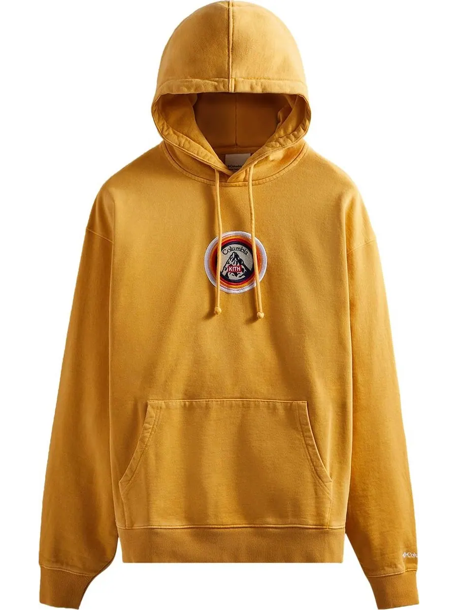 Худи Kith For Columbia EEA Mountain Williams III Hoodie 'Bright Gold' — изображение 1 из 1, желтый