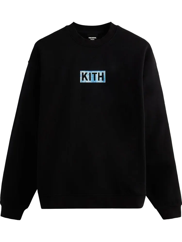 Толстовка Kith For The Wire Rules Change Vintage Crewneck 'Black' — изображение 1 из 2, черный