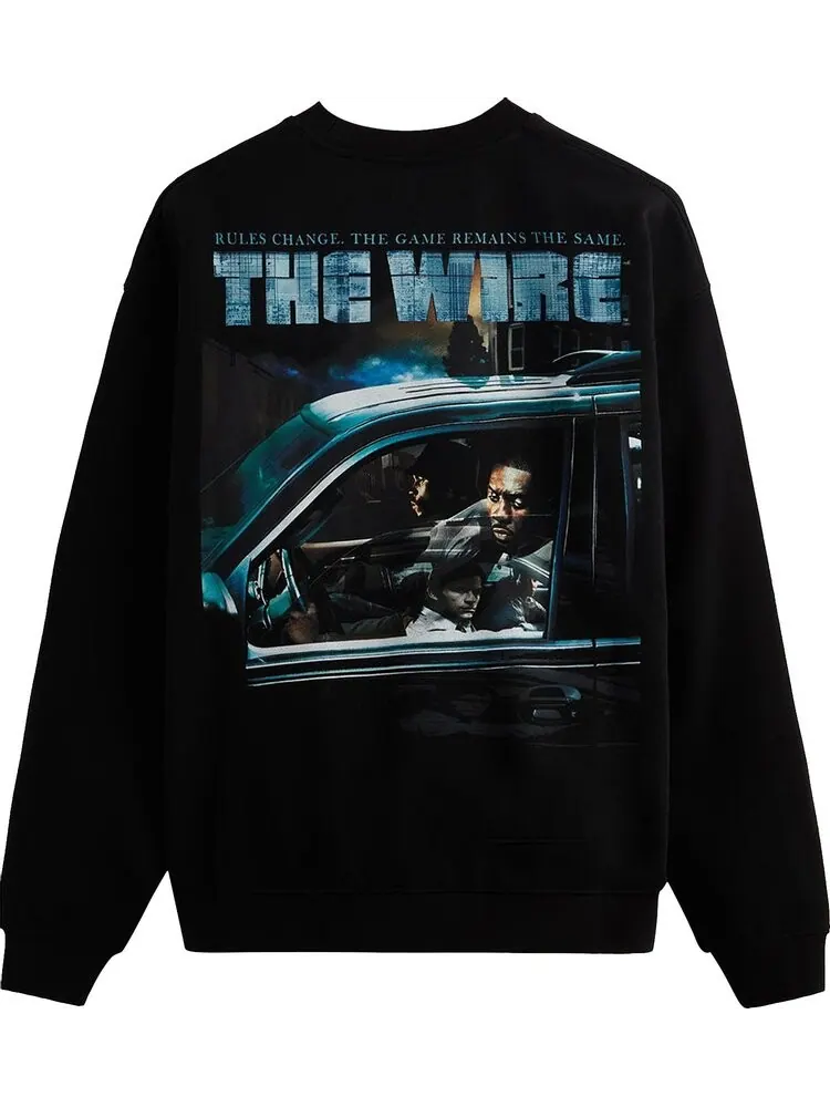 Толстовка Kith For The Wire Rules Change Vintage Crewneck 'Black' — изображение 2 из 2, черный