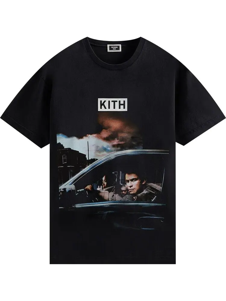 Футболка Kith For The Wire Rules Change Vintage Tee 'Black' — изображение 1 из 2, черный