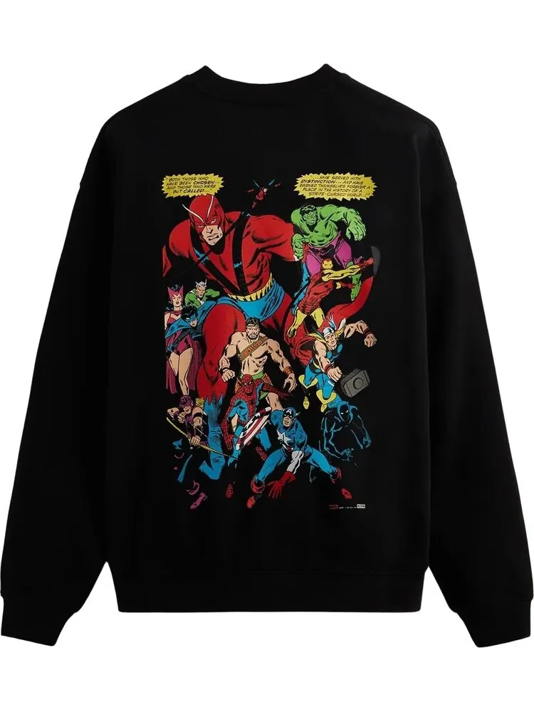 Толстовка Kith For Spider-Man Allies Vintage Crewneck 'Black' — изображение 2 из 2, черный