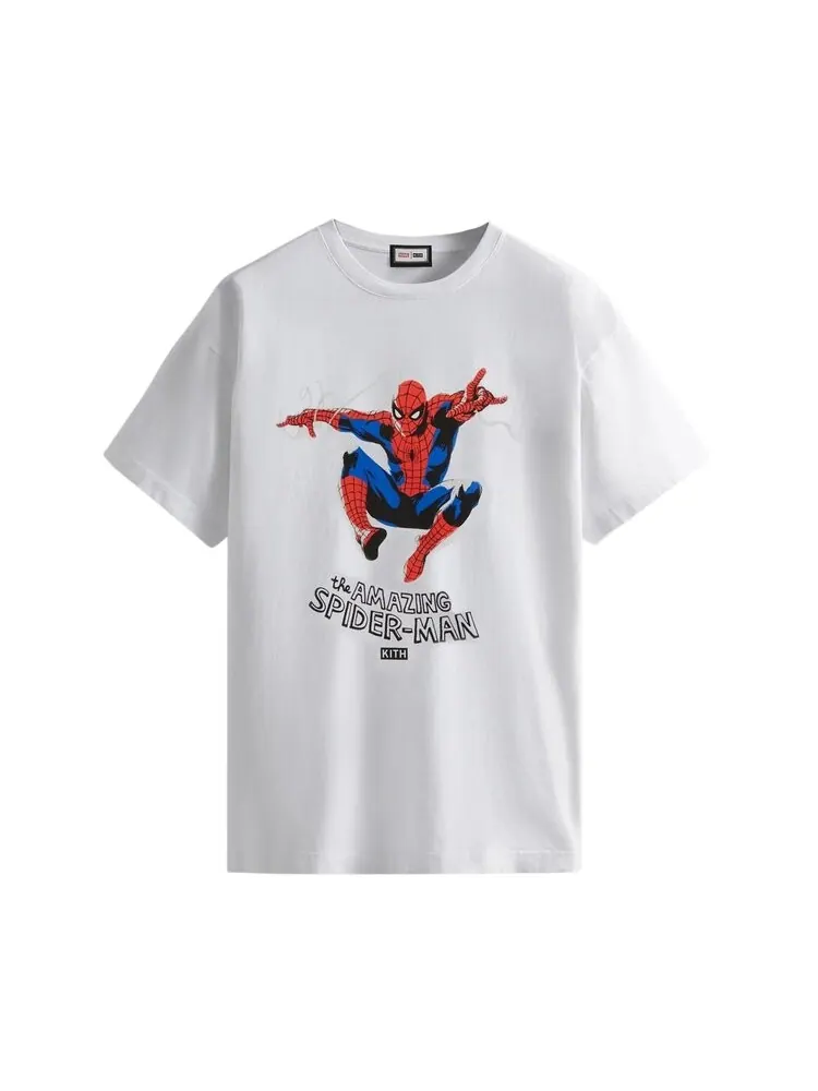 Футболка Kith For Spider-Man Amazing For Spider-Man Tee 'White' — изображение 1 из 1, белый