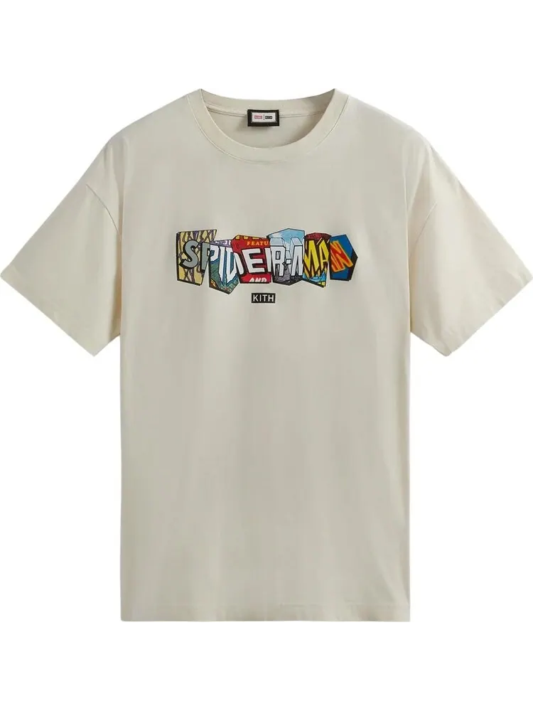 Футболка Kith For Spider-Man Comic Covers Tee 'Sandrift' — изображение 1 из 2, бежевый