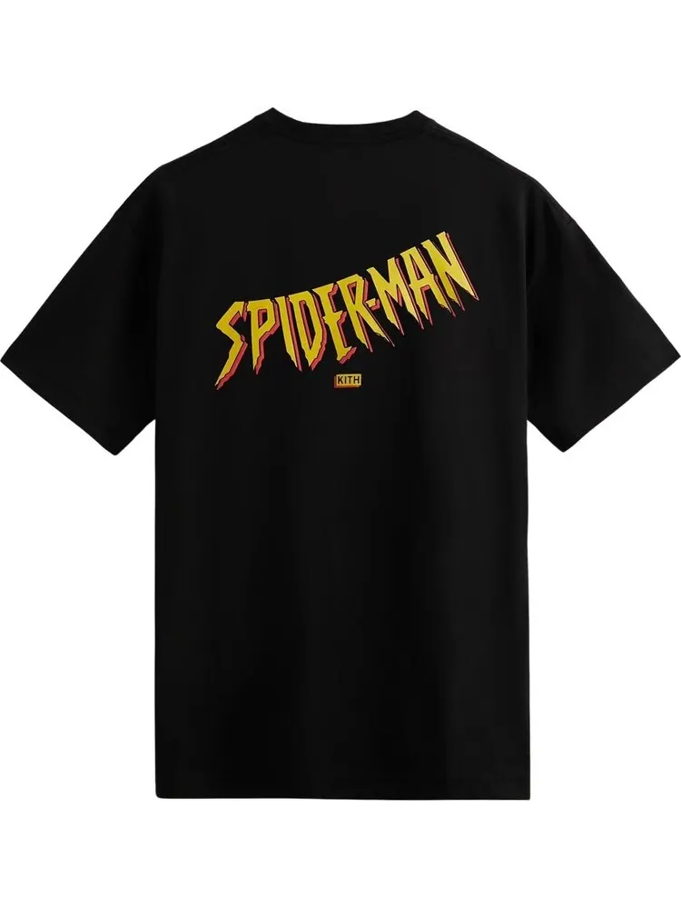 Футболка Kith For Spider-Man Spotlight Tee 'Black' — изображение 2 из 2, черный