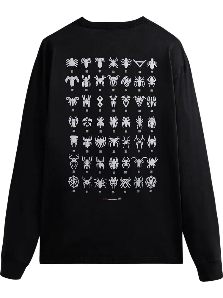 Лонгслив Kith For Spider-Man Timeline Long-Sleeve Tee 'Black' — изображение 2 из 2, черный