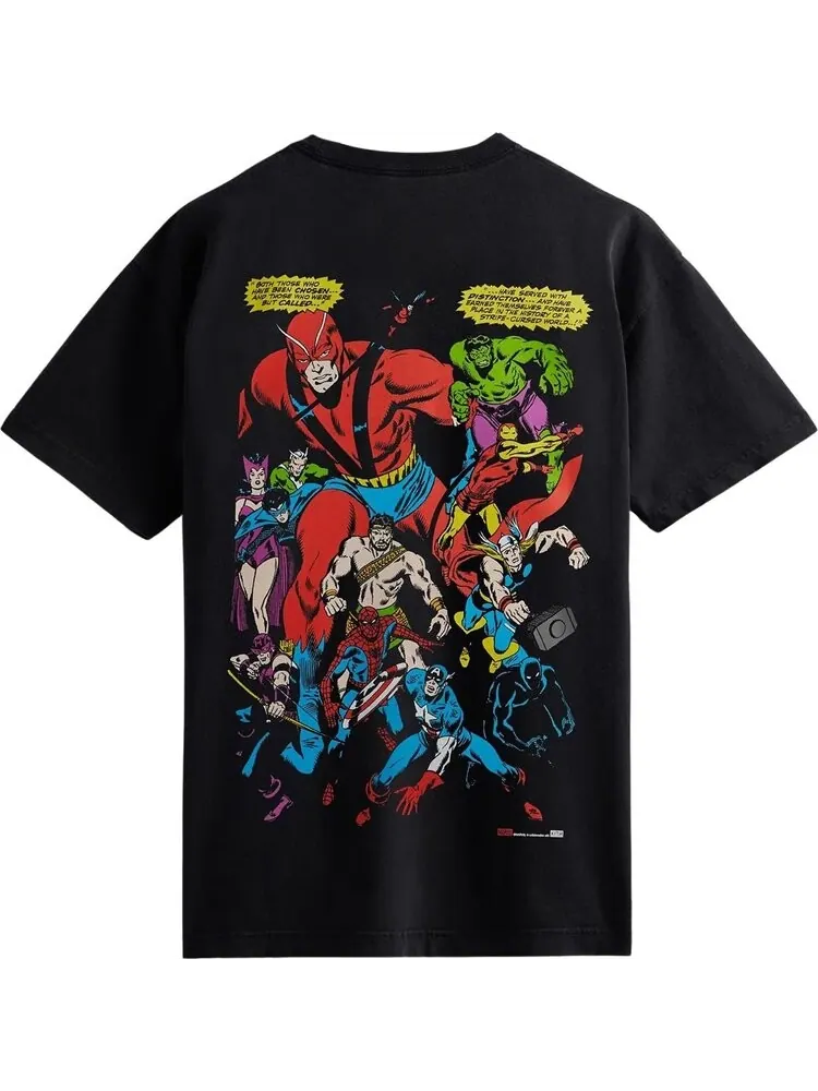 Футболка Kith For Spider-Man Allies Vintage Tee 'Black' — изображение 2 из 2, черный