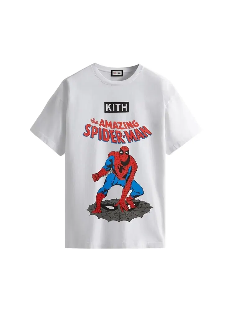 Футболка Kith For Spider-Man Allies Vintage Tee 'White' — изображение 1 из 2, белый