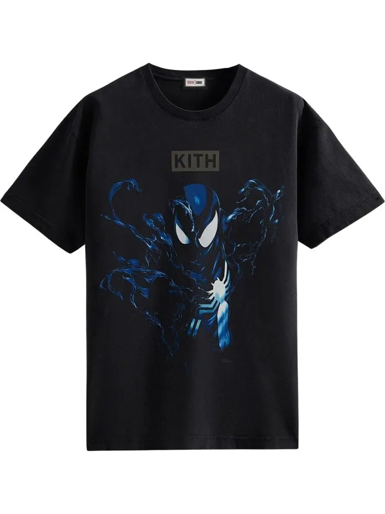 Футболка Kith For Spider-Man Black Suit Vintage Tee 'Black' — изображение 1 из 1, черный