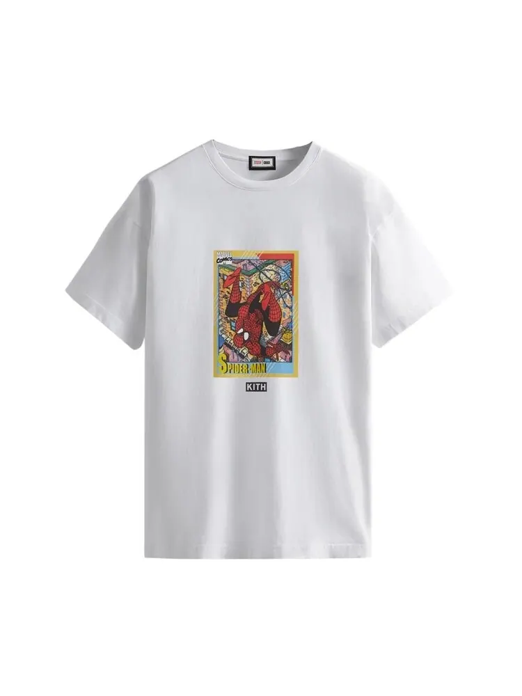 Футболка Kith For Spider-Man Hero Vintage Tee 'White' — изображение 1 из 1, белый