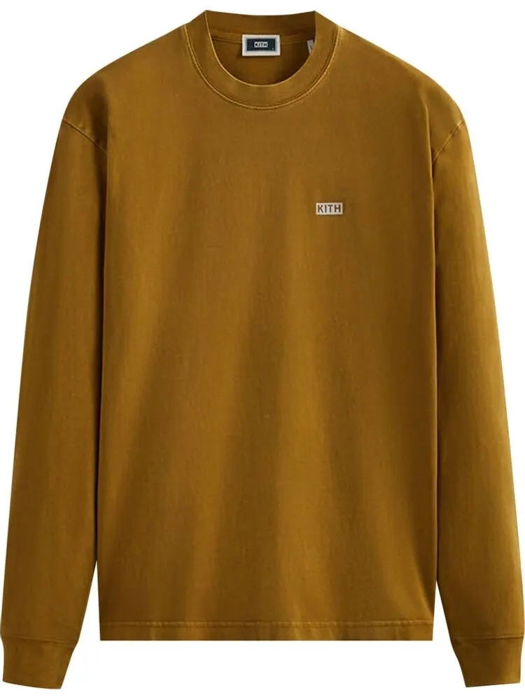 Лонгслив Kith Long-Sleeve Lax Tee 'Karat' — изображение 1 из 2, золото