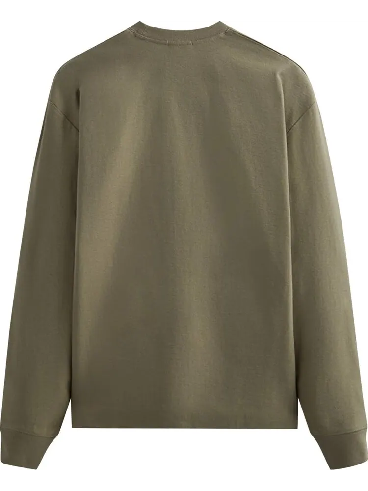 Лонгслив Kith Long-Sleeve Quinn Tee 'Palomino' — изображение 2 из 2, зеленый