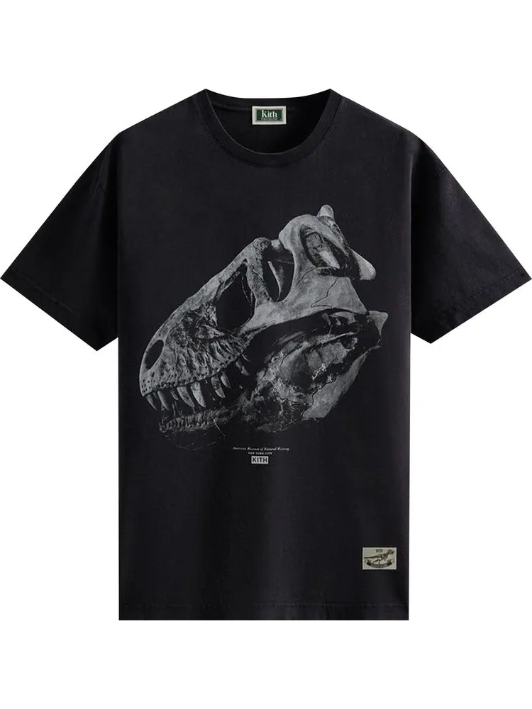 Футболка Kith For AMNH T-Rex Vintage Tee 'Black' — изображение 1 из 2, черный