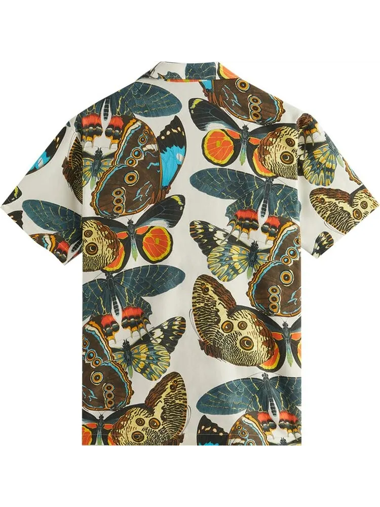 Рубашка Kith For AMNH Butterflies Camp Collar Shirt 'White' — изображение 2 из 2, белый