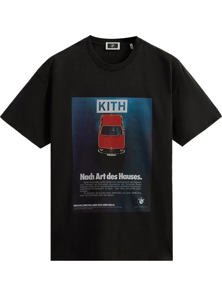 Футболка Kith For BMW 1602 Vintage Tee 'Black' — изображение 1 из 2, черный
