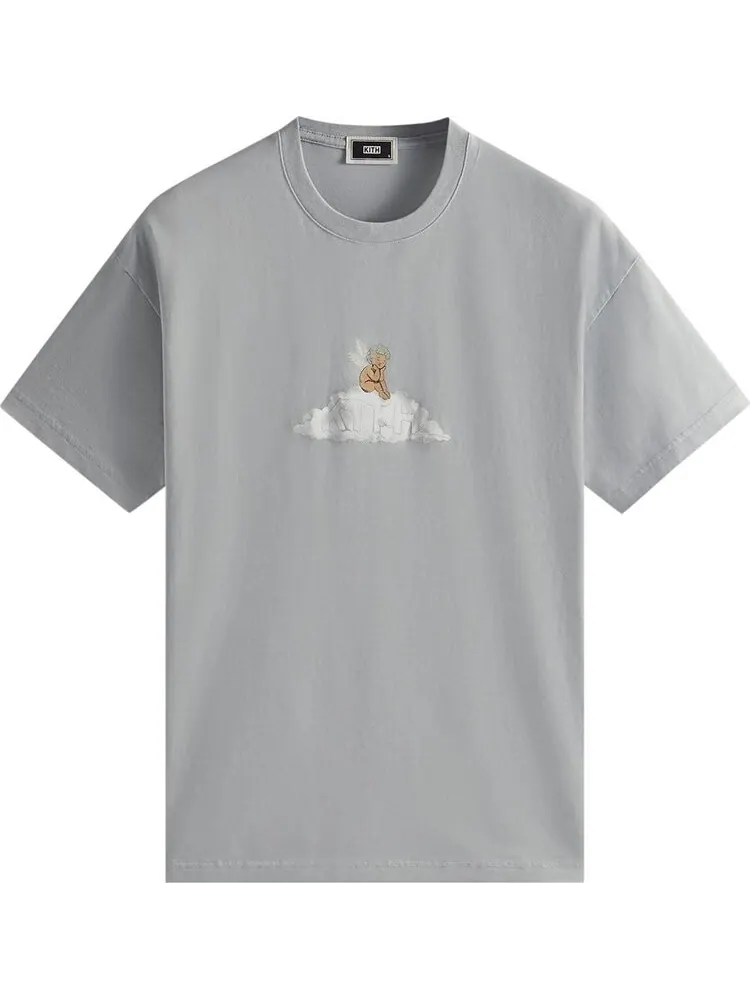 Футболка Kith Cupid III Vintage Tee 'Mist' — изображение 1 из 2, серый