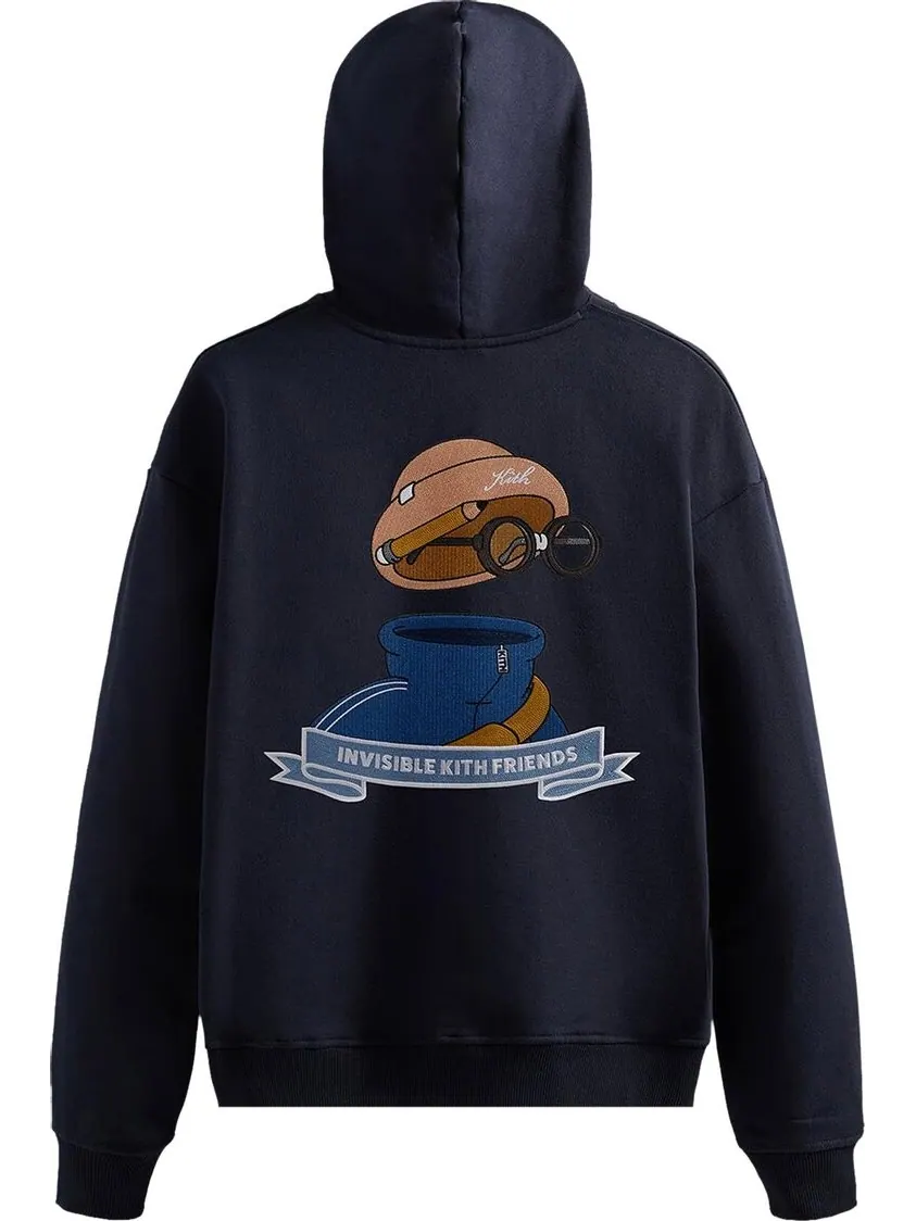 Худи Kith For Invisible Friends Hoodie 'Nocturnal' — изображение 2 из 2, синий