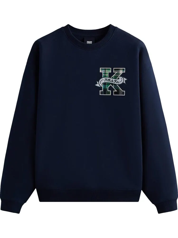 Толстовка Kith Collegiate Crewneck 'Nocturnal' — изображение 1 из 2, синий