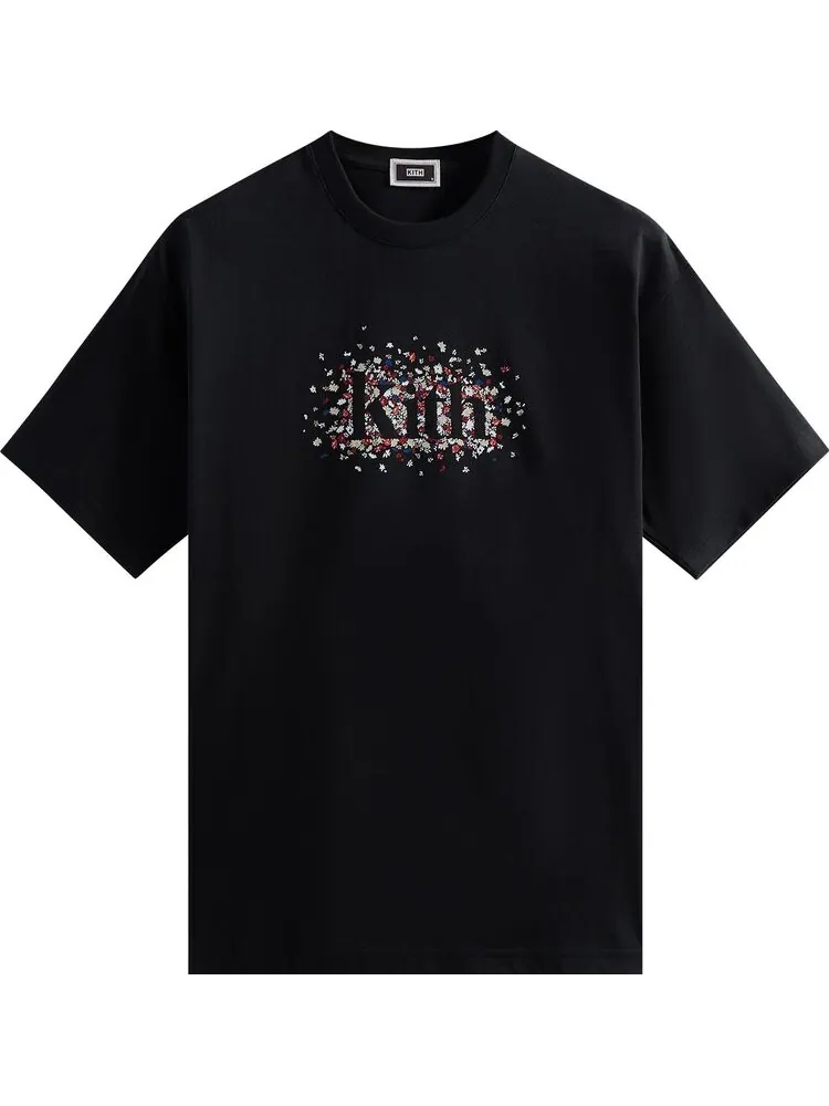 Футболка Kith Meadow Serif Tee 'Black' — изображение 1 из 2, черный