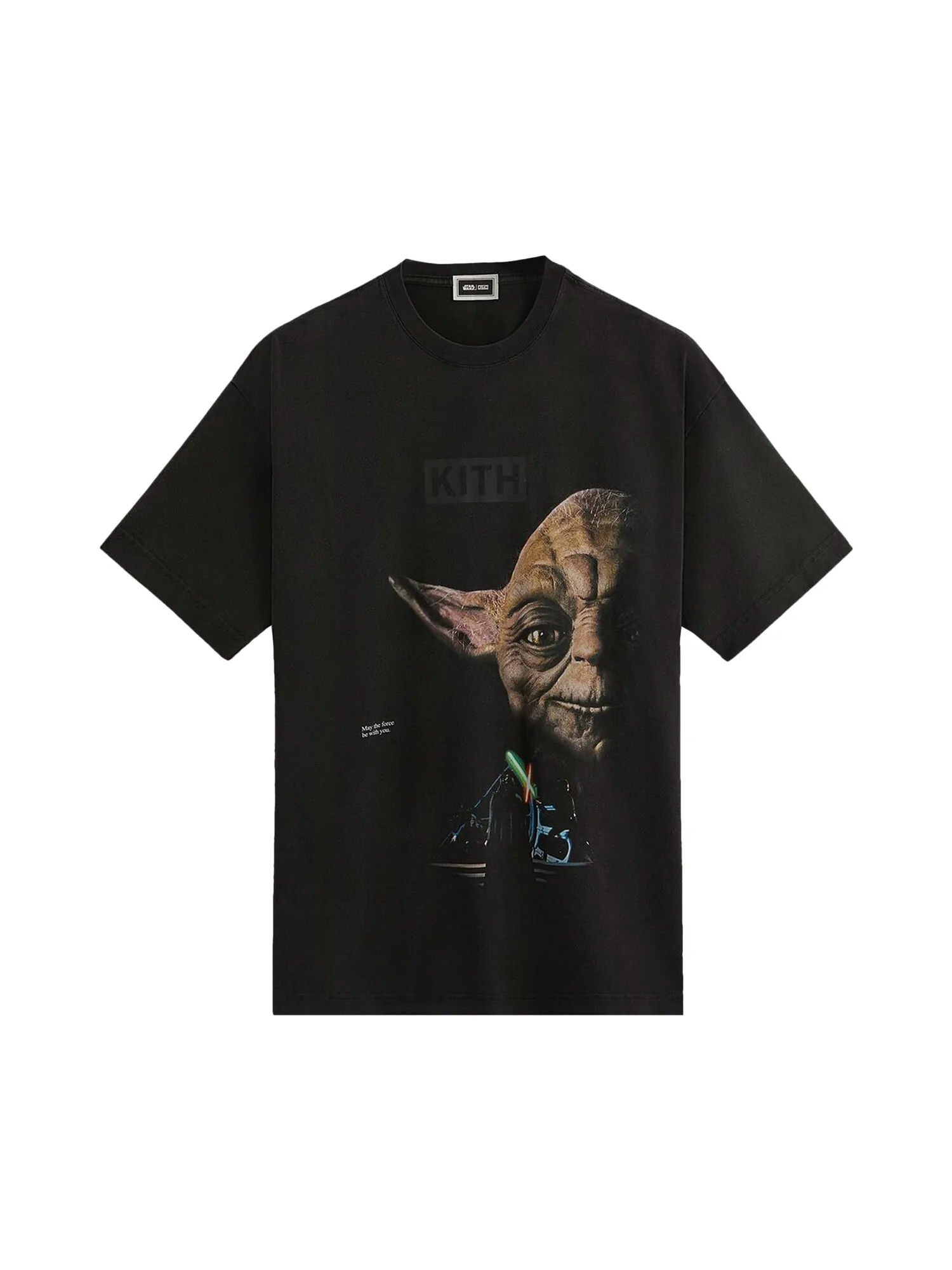 Винтажная футболка Kith x Star Wars Yoda — изображение 1 из 1, черный