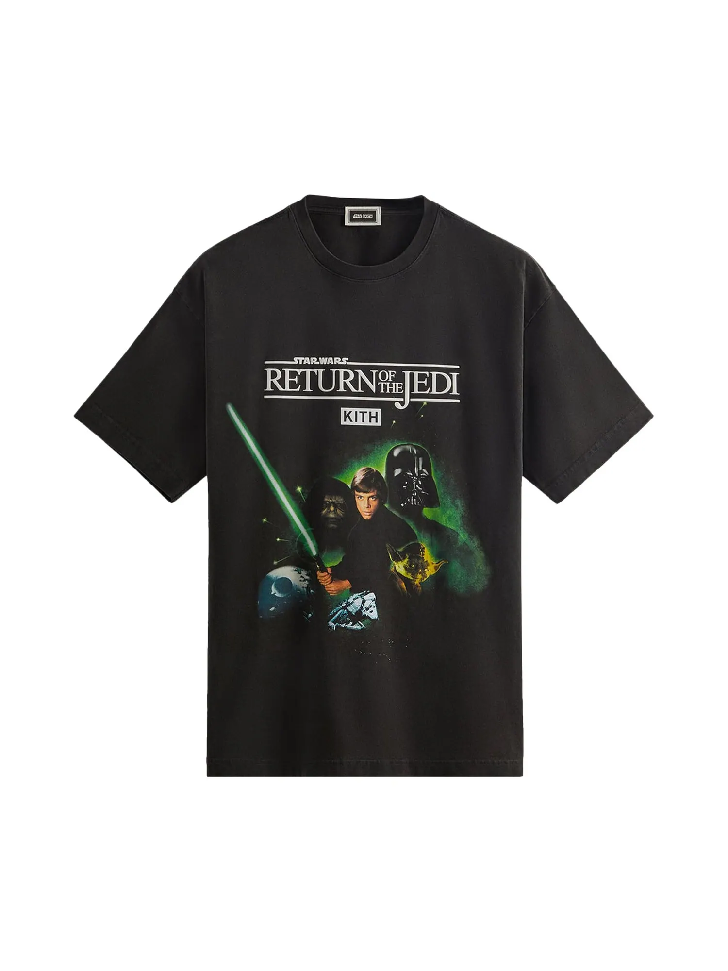 Винтажная футболка с плакатом Kith x Star Wars Luke — изображение 1 из 1, черный